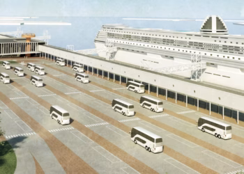 Nieuw terminalgebouw en walstroom voor cruises in Zeebrugge: transformatie van Zweedse Kaai vermindert uitstoot en geluidshinder