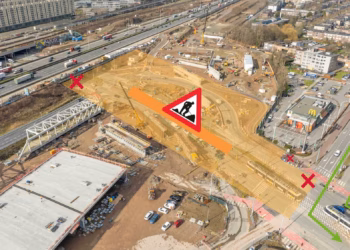 Nieuwe werfbrug in Merksem verbindt Oosterweelwerven