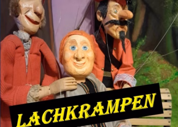 Stangpoppentheater Klein maar Moedig speelt “Lachkrampen”