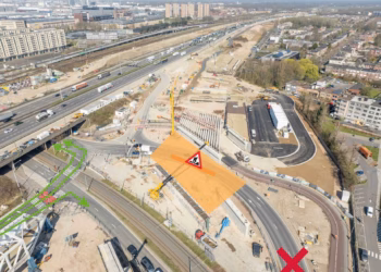 Groenendaallaan richting Noorderlaan weekend afgesloten tijdens werken Bypass