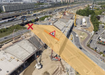 Weekendafsluiting Groenendaallaan richting Merksem voor plaatsing brugliggers Bypass