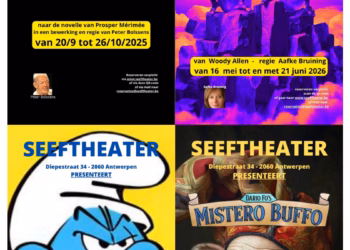 Seizoen 2025-2026 in het Seeftheater, het kleinste cafétheater van Vlaanderen