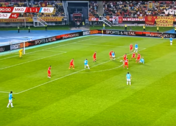 BrightBoard innoveert met virtual overlay (VBR) tijdens kwalificatiewedstrijden van de Rode Duivels