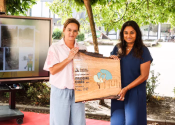 Beerse basisschool ‘t Locomotiefje rondt vergroening speelplaats af en ontvangt label Groene Oases