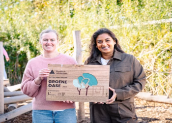 Vrije Basisschool De Linde ontvangt Groene Oase-label voor groene speelplaats
