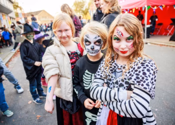 Bibber en beef op het Halloweenfeest in district Antwerpen
