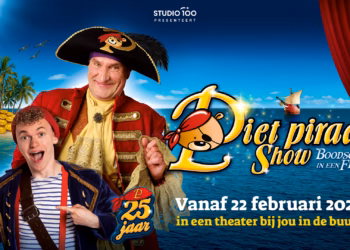 Piet Piraat bestaat 25 jaar en viert dat met een nieuwe show!