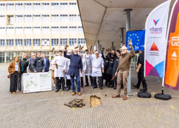 Start werken ontharding en vergroening van campus van PIVA & CVO Vitant