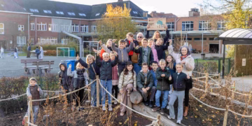 Basisschool Hagelstein in Sint-Katelijne-Waver viert vergroeningsfeest voor haar afgewerkte ‘Groene Oase op School’