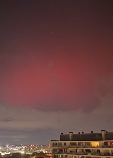 Noorderlicht boven België