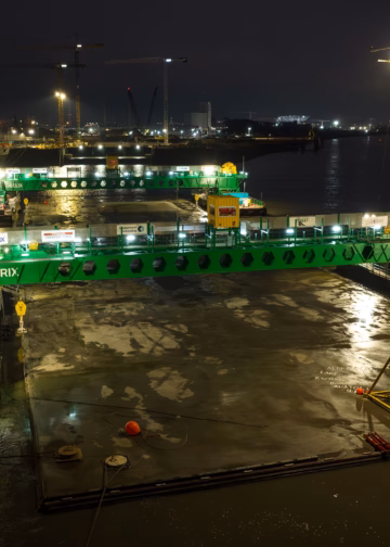 Finale stap in uitzonderlijk jaar Scheldetunnel: afzinken laatste tunneldeel