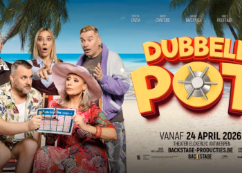 Backstage Producties onthult zonnig en speels affichebeeld van de hilarische komedie Dubbele Pot.