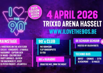 DJ Fou (Frank Verstraeten) brengt met exclusieve pin-up set Zillion-madness naar jubileumeditie ‘I love the 90’s – The party’