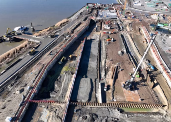 Werken gestart voor aansluiting fietskoker Scheldetunnel op werf Oosterweelknooppunt