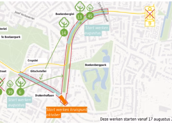 Vernieuwingswerken Boekenberglei, Gitschotellei en Drakenhoflaan starten op 17 augustus