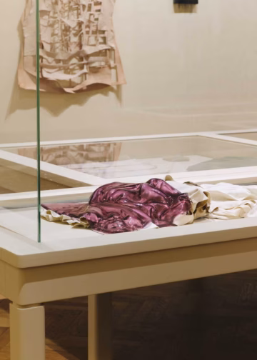 Opening van de tentoonstelling The Fabric Decides. Edith Dekyndt en Cristóbal Balenciaga in dialoog bij Bozar