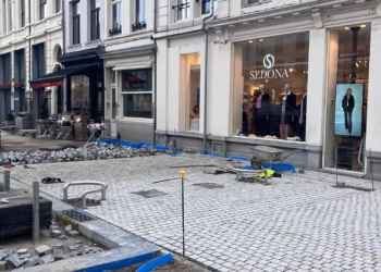 Vernieuwing Wapper: aanleg bestrating gestart